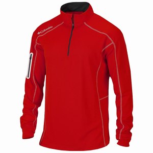 Columbia Camisas Casuales Shotgun Golf™ 1/4 Zip Hombre Rojos (941WTBVUE)